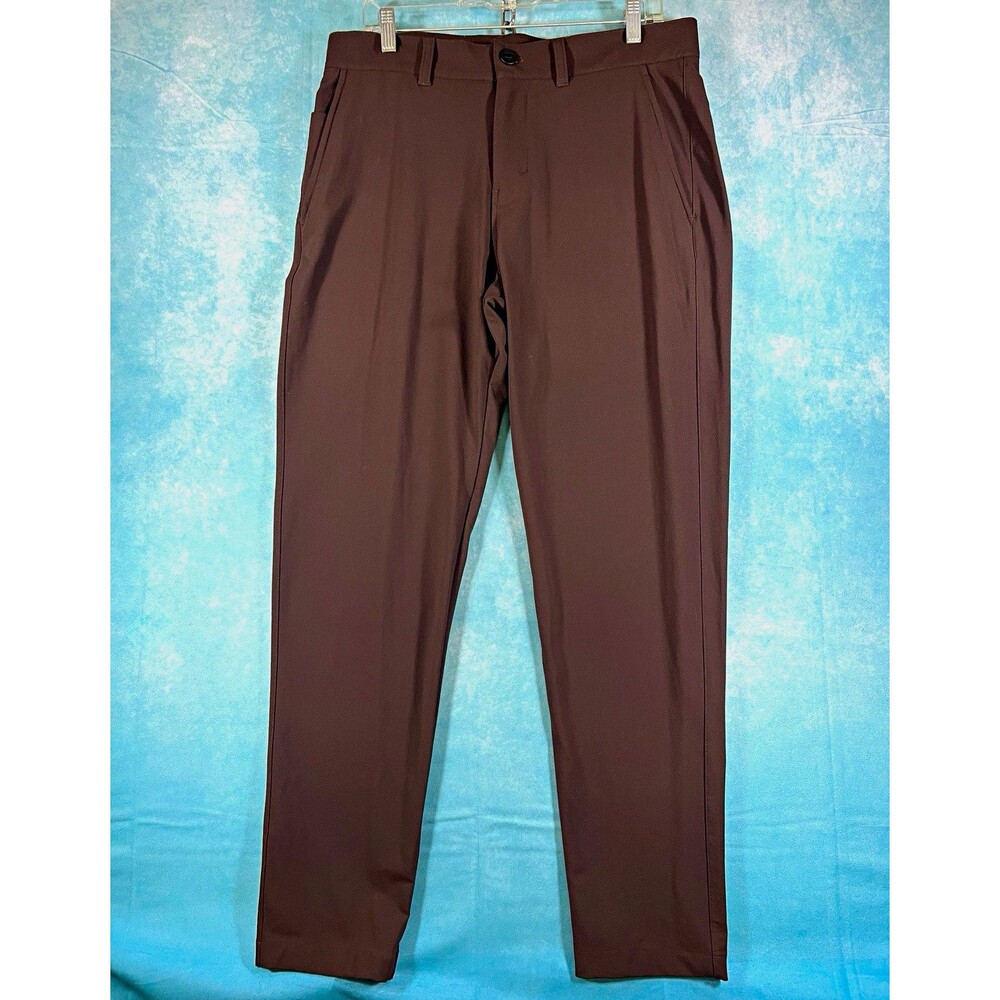 Lululemon Men’s Brown Khaki Pants Activewear Size 32 Waist 34